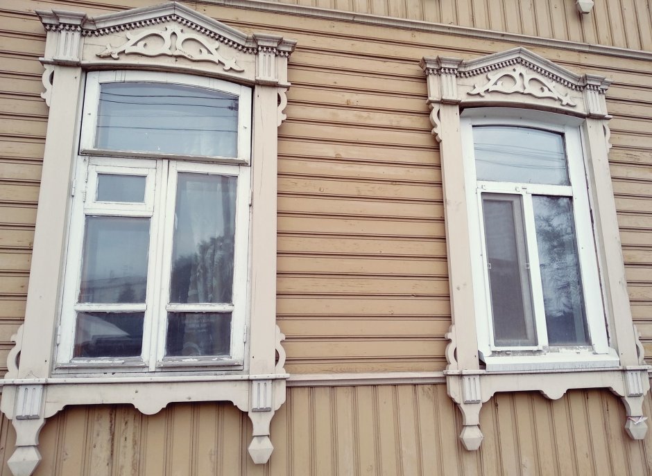 Деревянное зодчество Томск окна