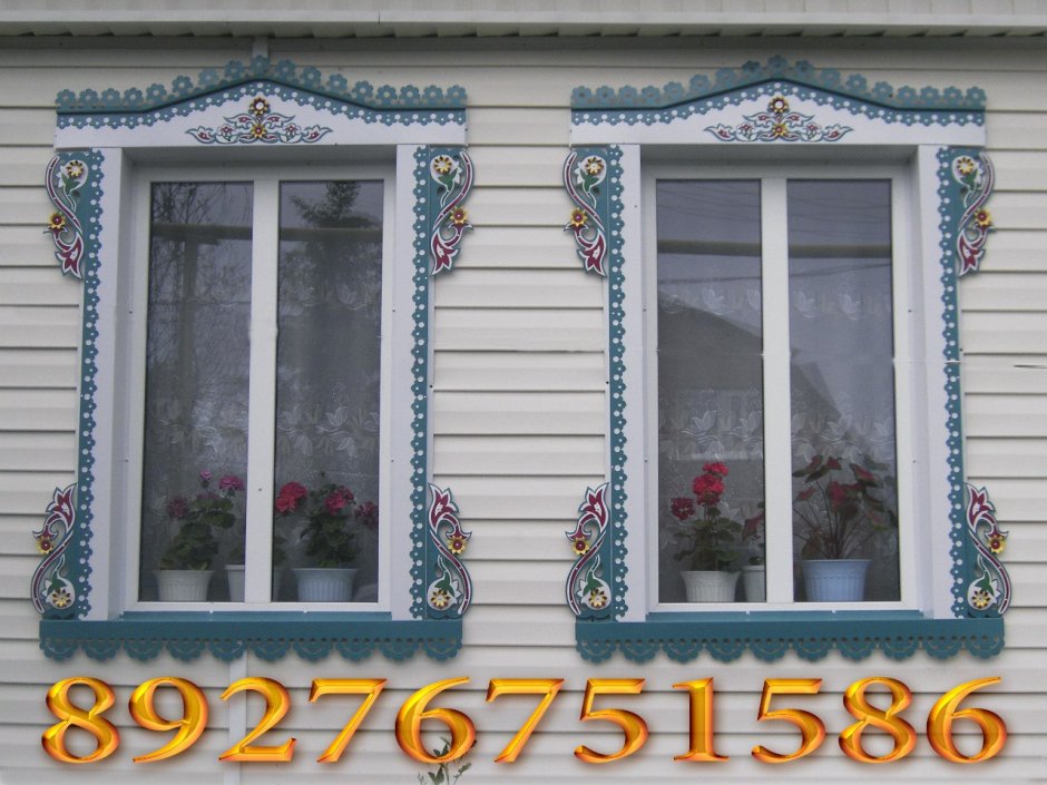 Металлические наличники на пластиковые окна с улицы
