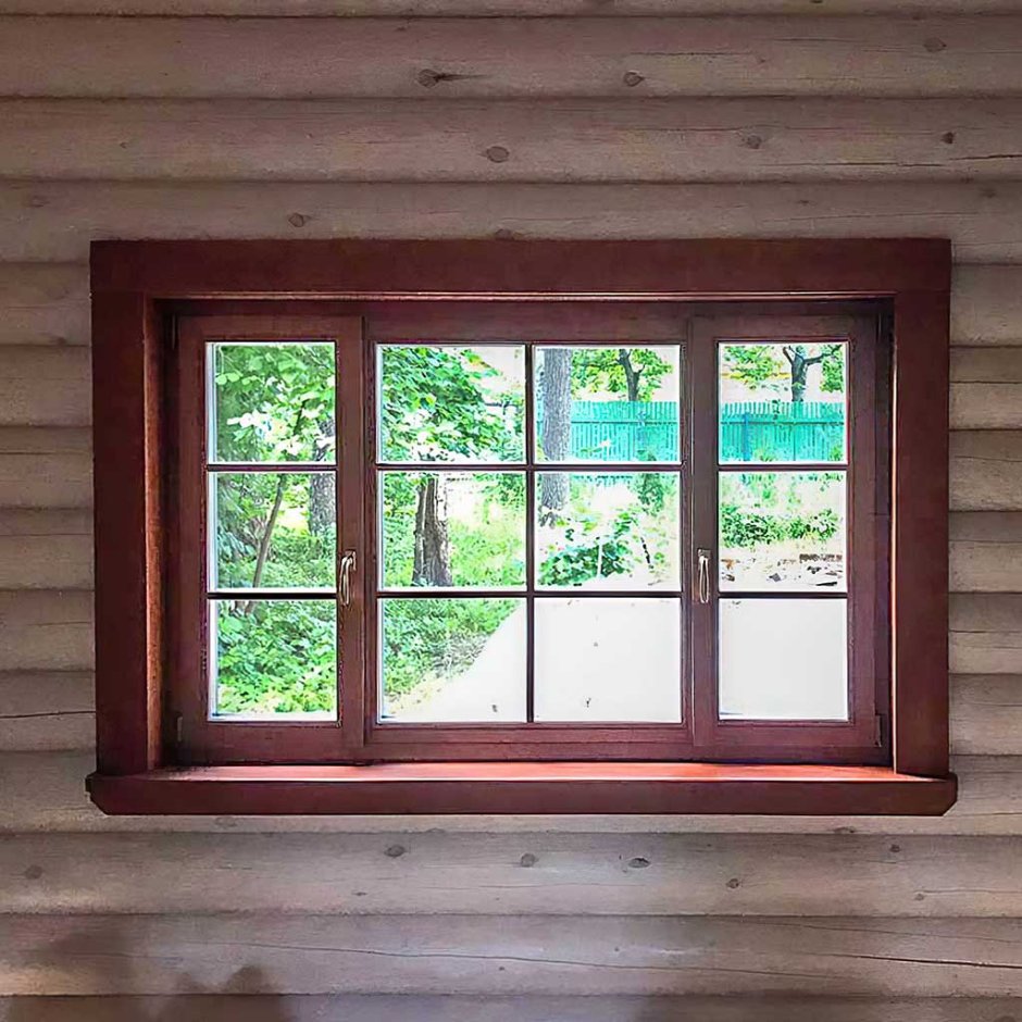 Пластиковые окна в деревянном доме