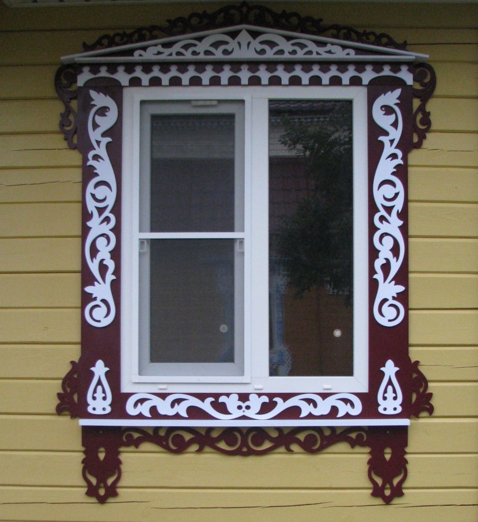 Объемный наличник на окна из ПВХ