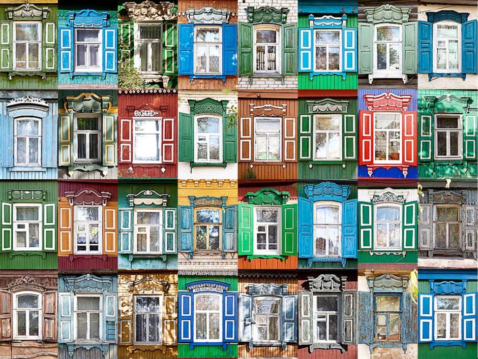 Наличники в городе Балашове, Саратовской область.