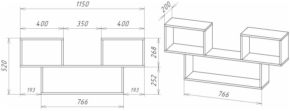 Полка малая Практик SSH
