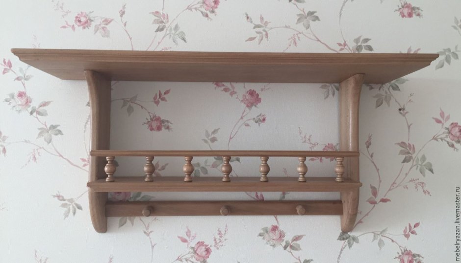 Полка навесная с бортиком