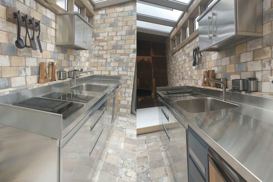 Летняя кухня из нержавейки