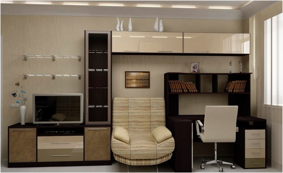 Полукруглые письменные столы для эркера