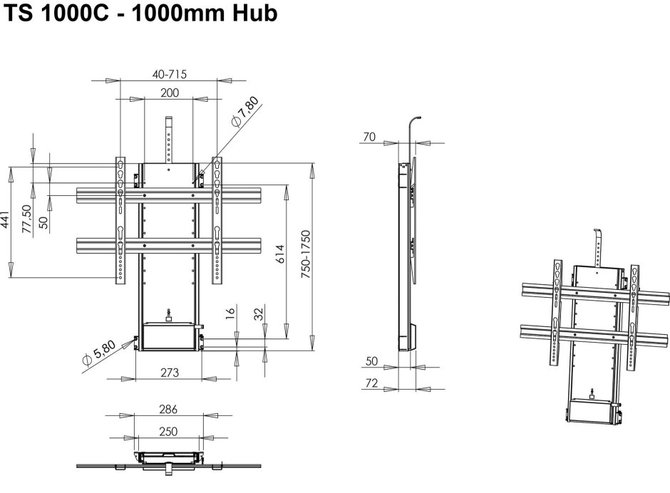Подвесная тумба под ТВ С подсветкой