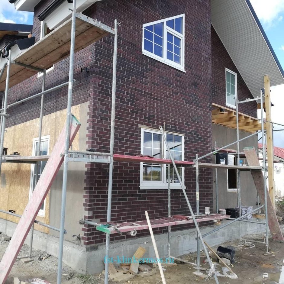 Фасад из гибкого Клинкера