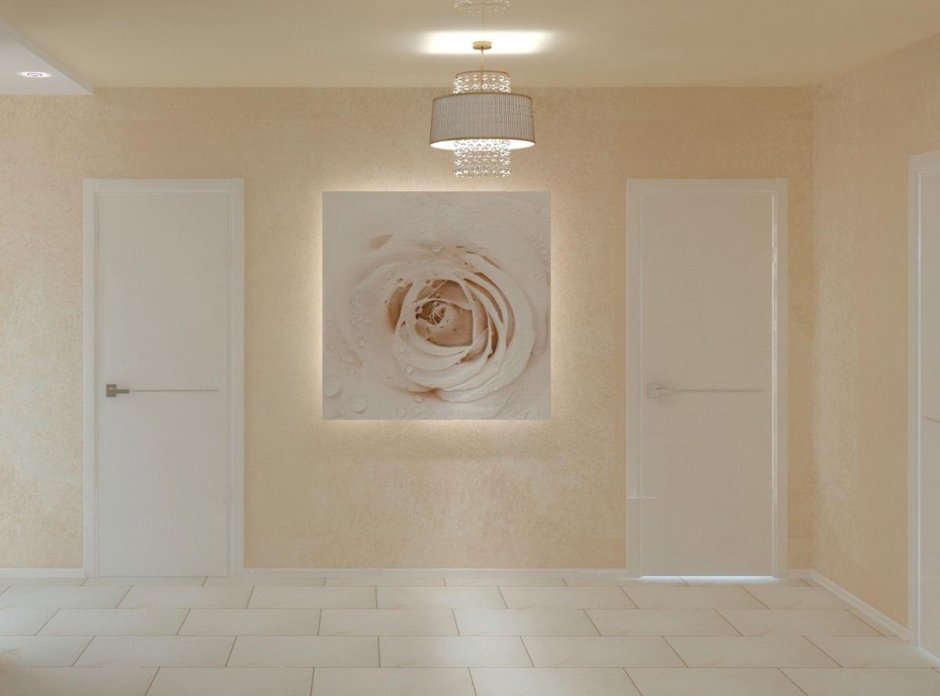 Декоративная штукатурка в светлых тонах