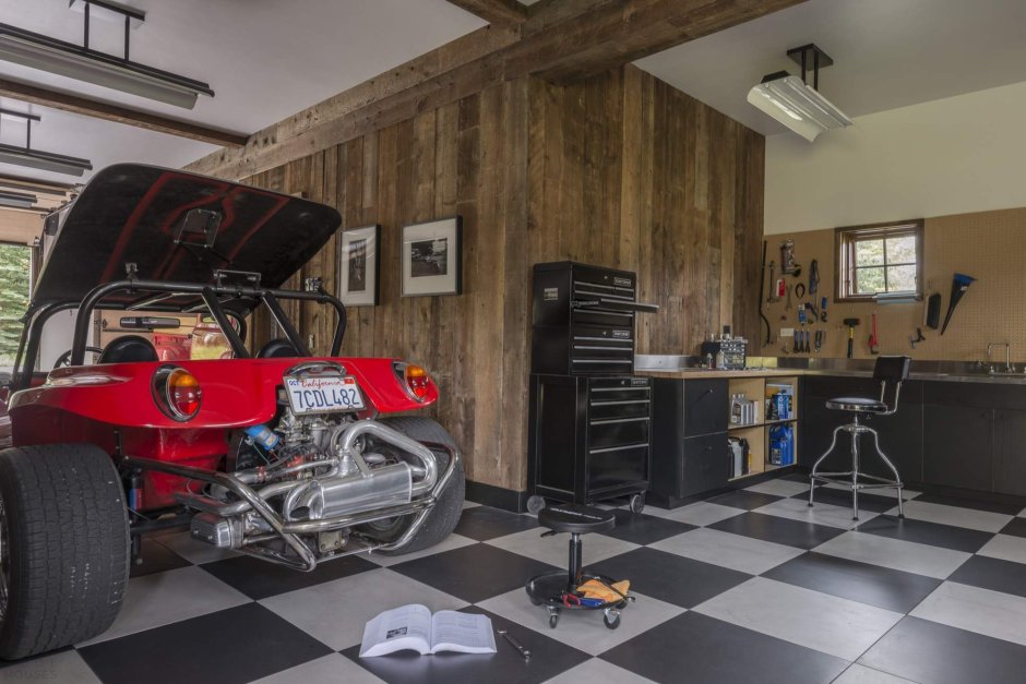 Американский гараж внутри