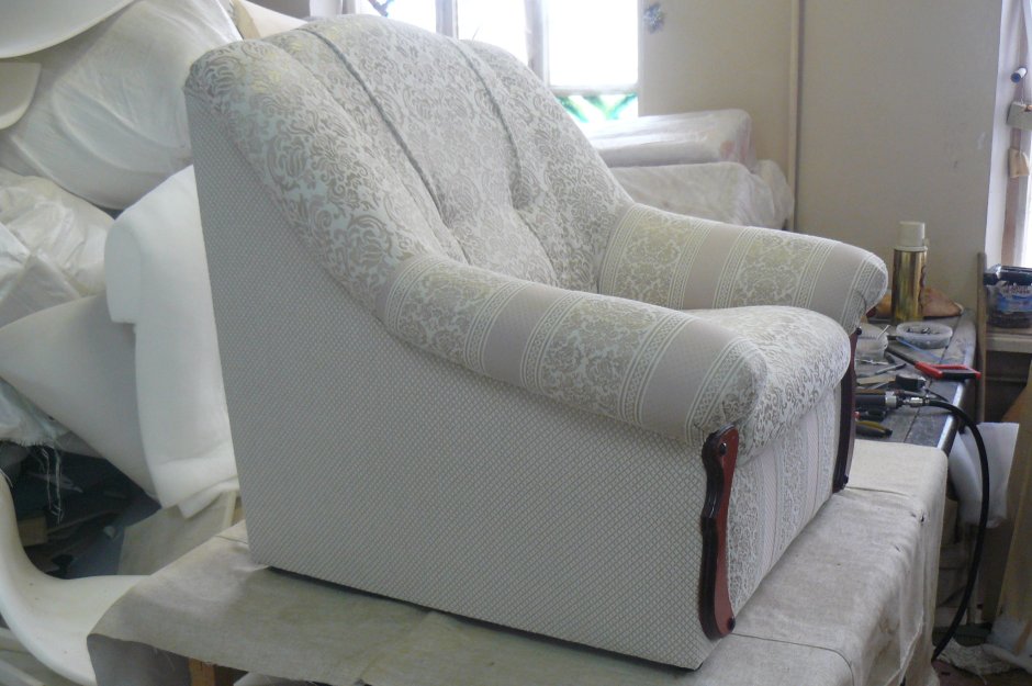 Комбинированная обивка кресел