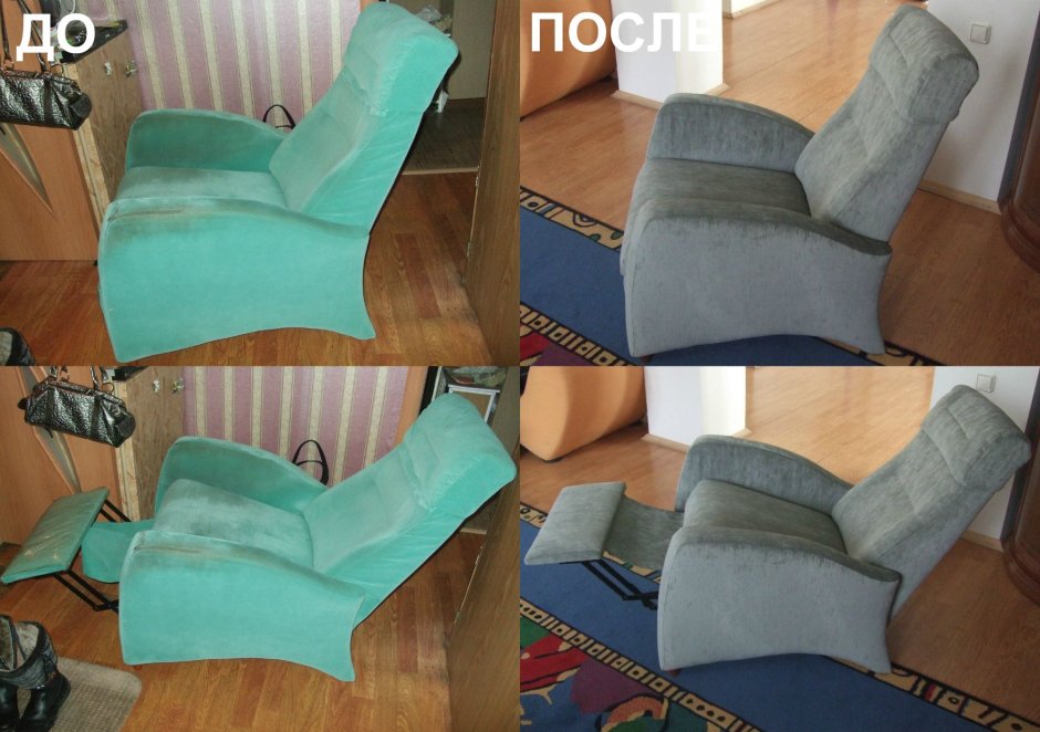 Перетяжка подлокотников кресла
