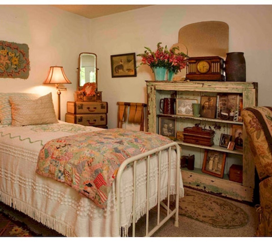 Спальня в винтажном стиле