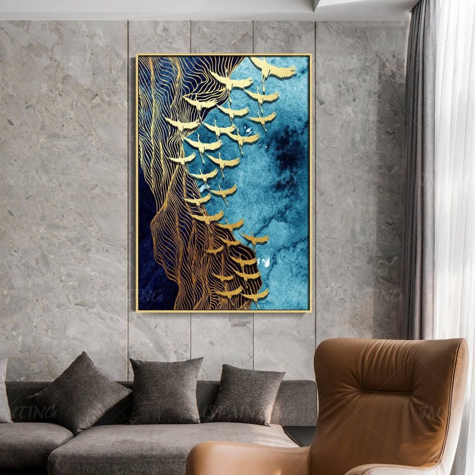 Декоративное панно в интерьере