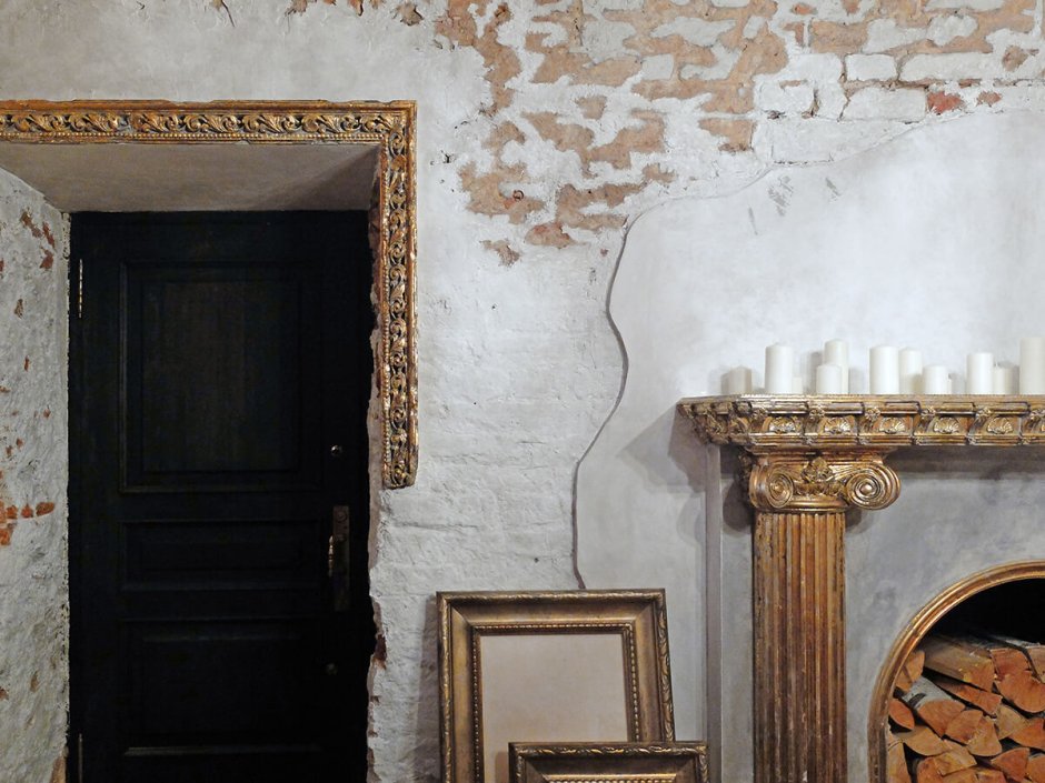 Интерьерные картины акрилом с поталью