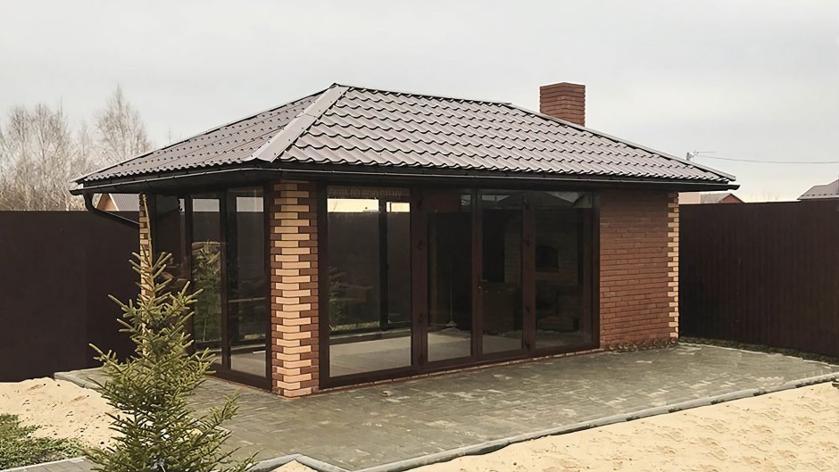 Беседки в Нижнем с панорамными окнами