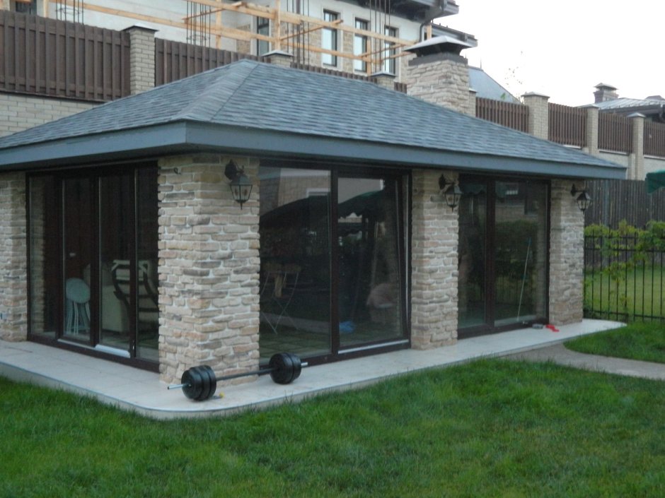 Веранда пристроенная к дому