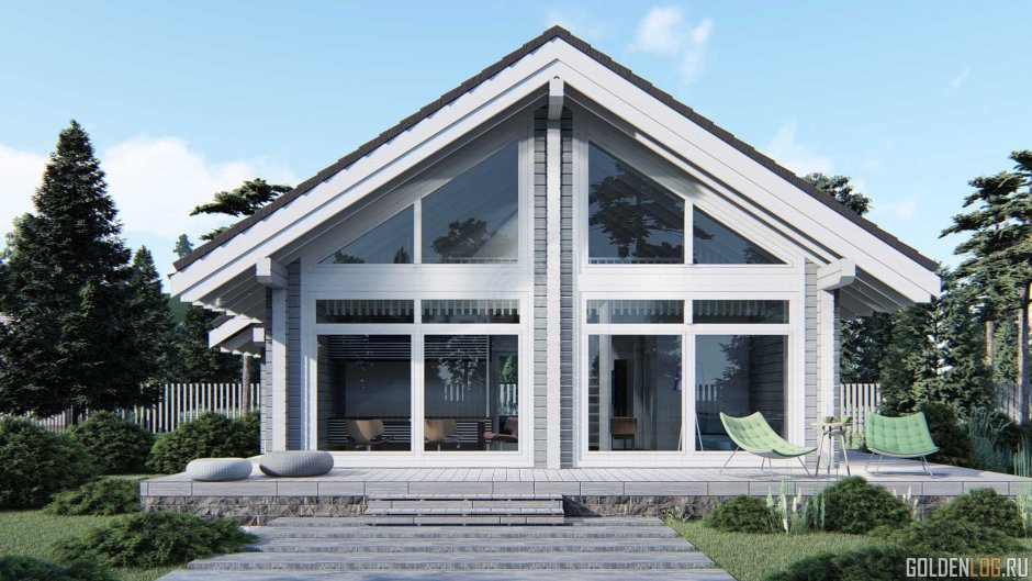 Веранда с панорамными окнами