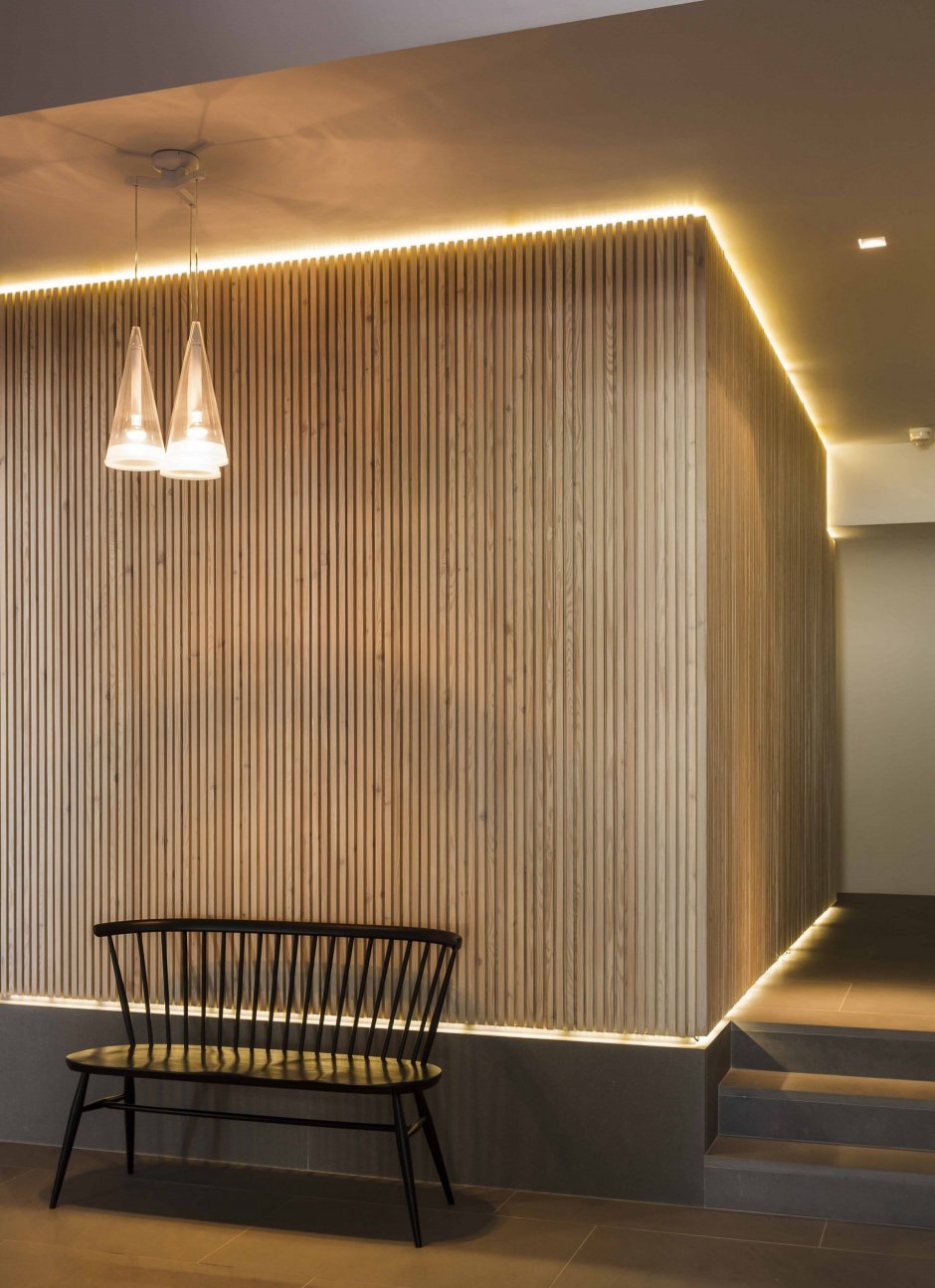 МДФ панель "вертикальные рейки" h2530