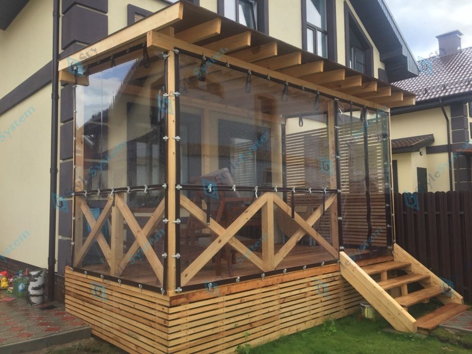 Мягкое остекление веранды