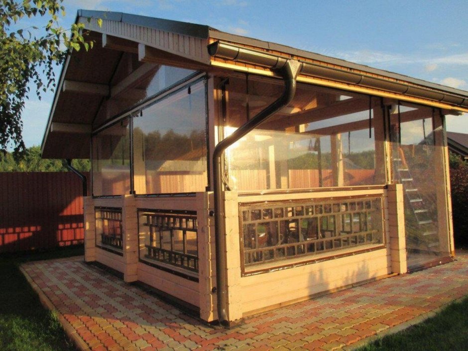 Прозрачные окна для беседок