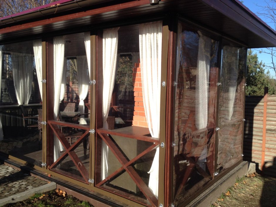 Шторы ПВХ для беседок