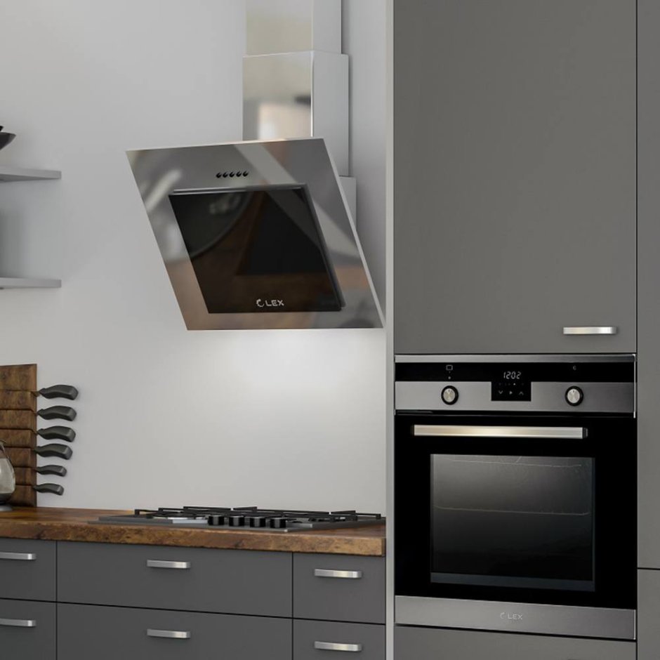 Вытяжка Наклонная 600 в интерьере