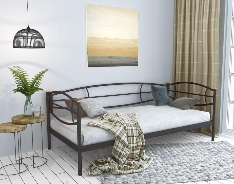 Кушетка Аура 90х200/металлическое основание