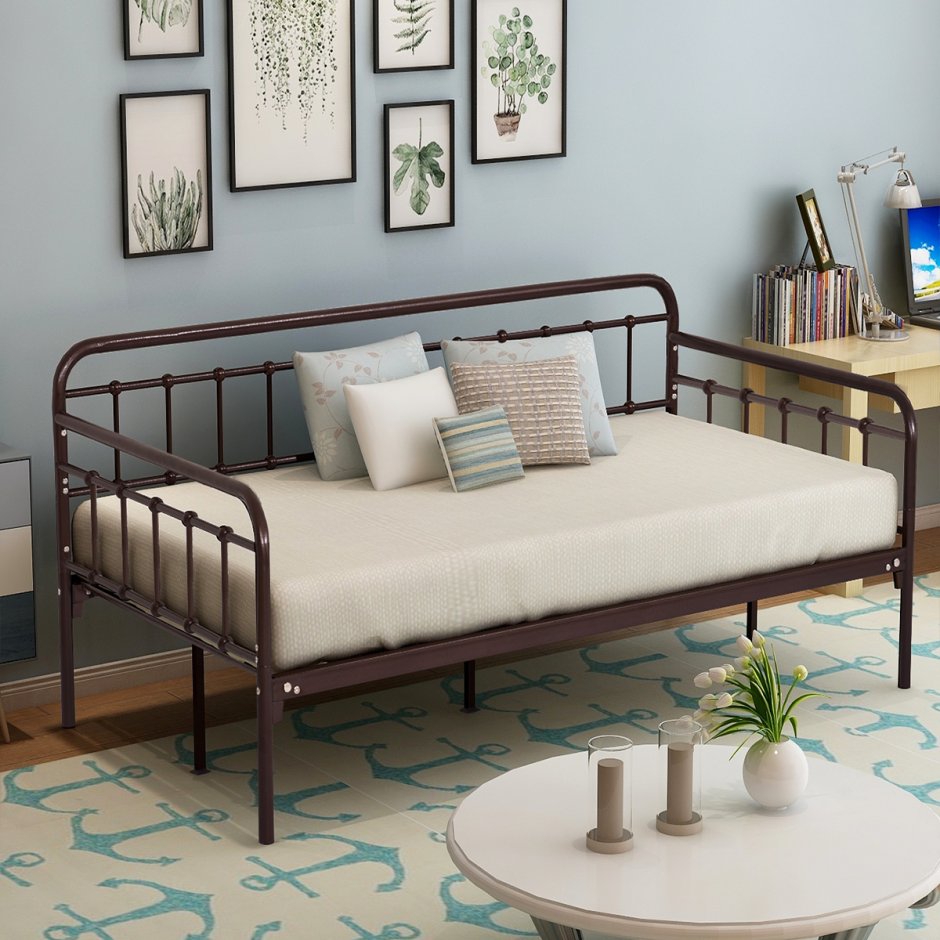 Металлическая кровать диван икеа