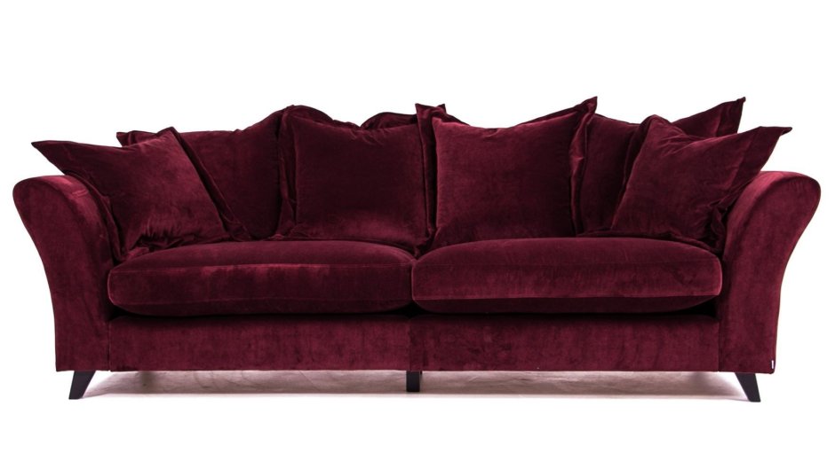 Диван Честер бордовый велюровый