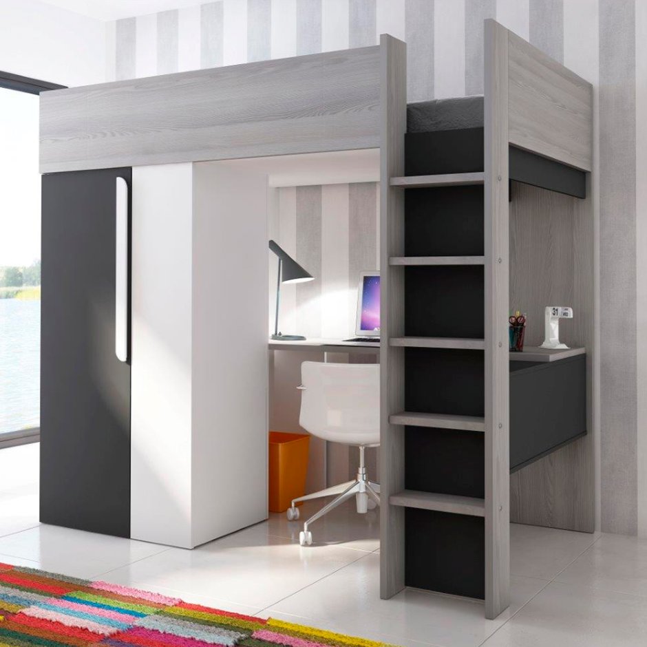 Детская кровать с гардеробом