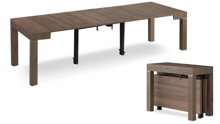 Стол консоль раскладной для гостиной обеденный