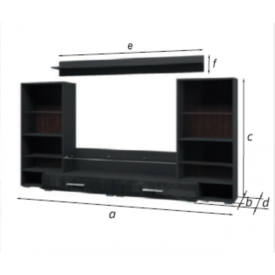 Гостиная Домино черный