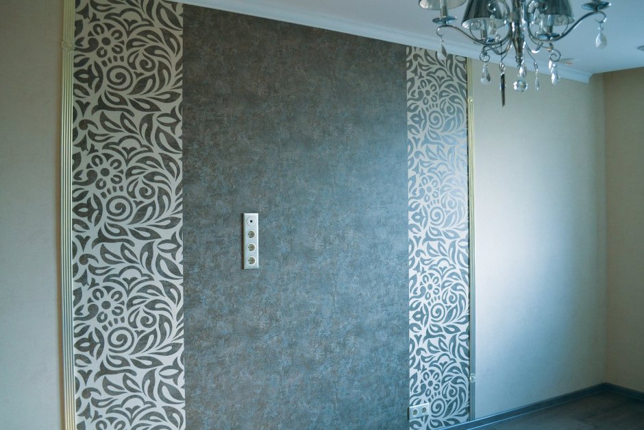 Декорирование стыков обоев