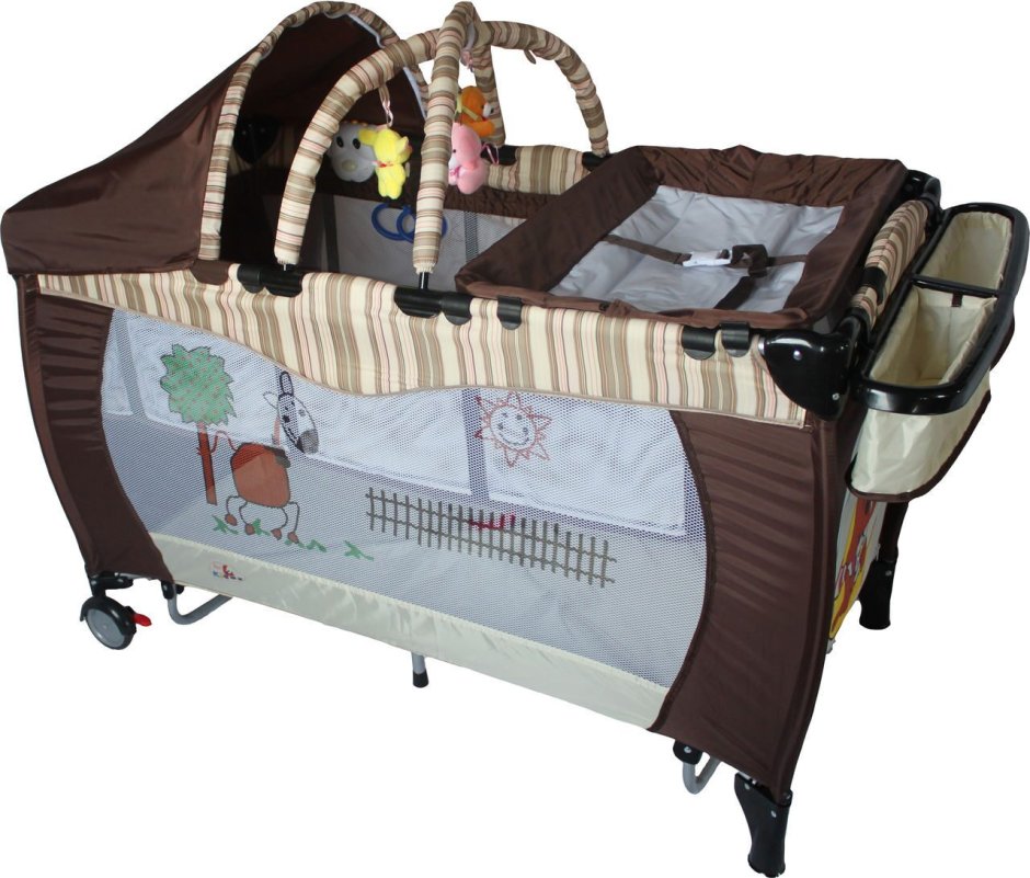 Манеж-кровать ludi Chocolate