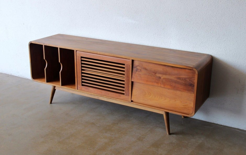 Bufet Minimalis Jati Vintage Mid