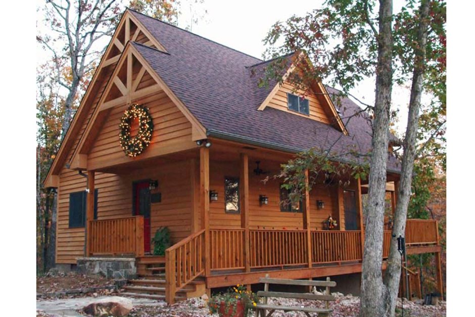 Дом с крышей Кукушка деревянный