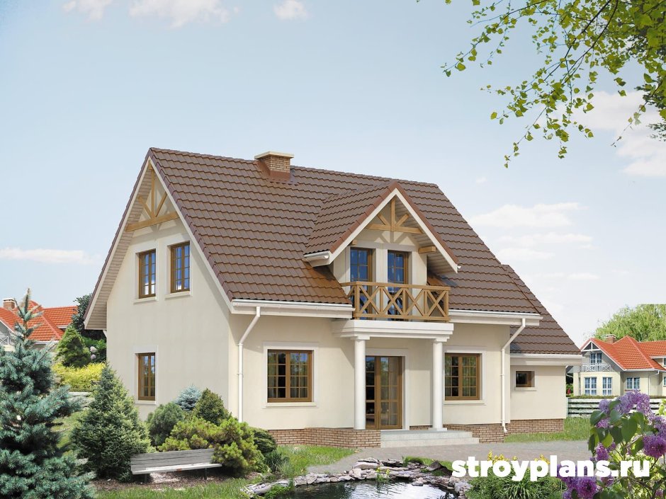 Дом с мансардой 140м
