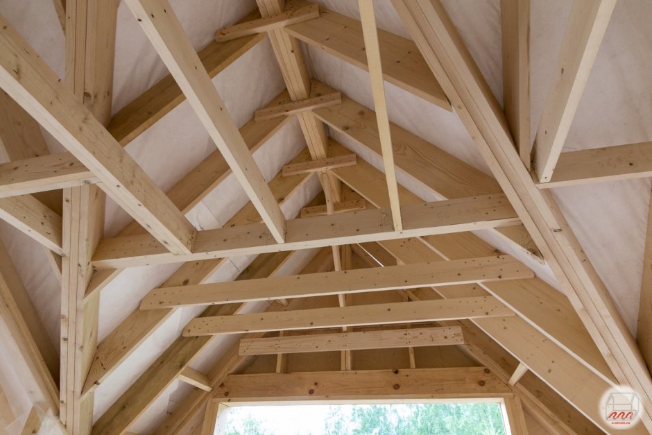 Крыша с кукушкой стропильная система