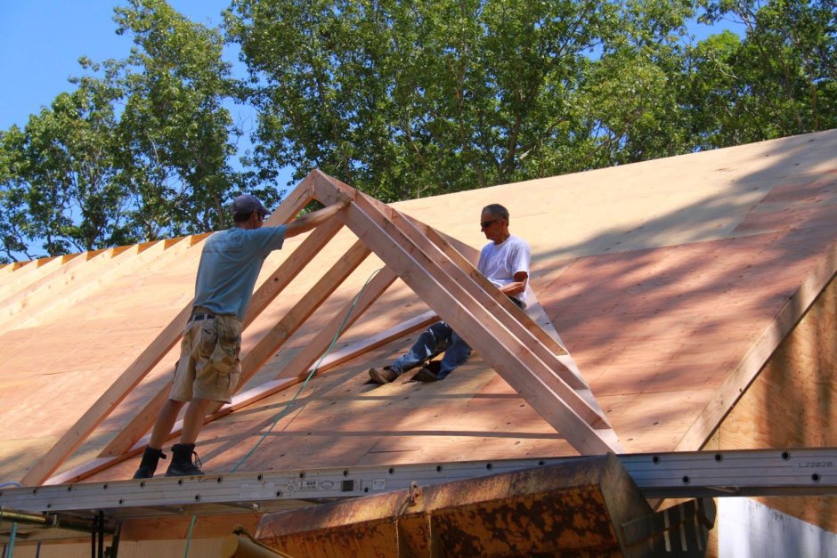 Дормер в крыше стропила