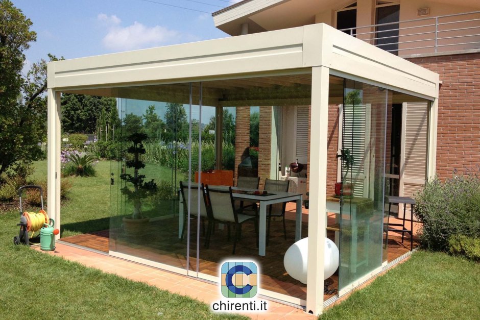 Раздвижные окна для беседки