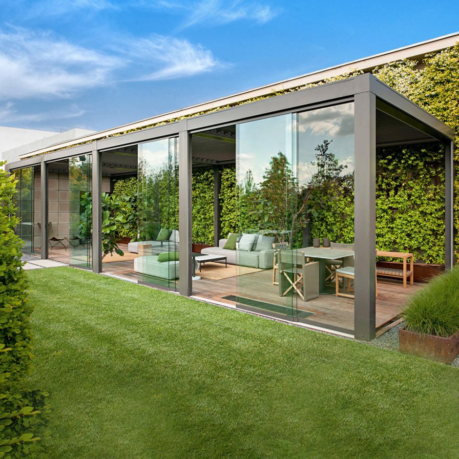 Беседка из алюминиевого профиля