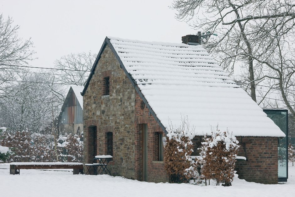 Старый бельгийский стиль домов
