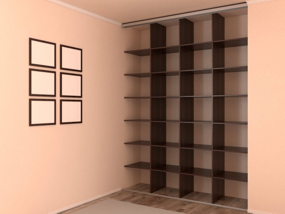 Встроенный шкаф купе шириной 1 метр