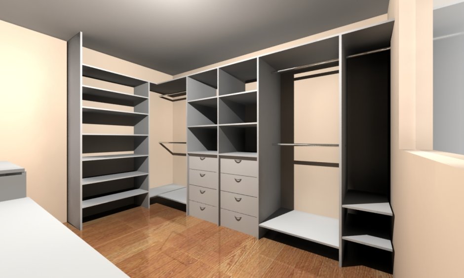 Встроенный шкаф проект