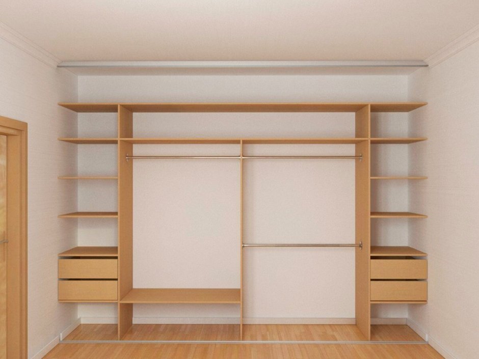 Гардеробная из старых шкафов