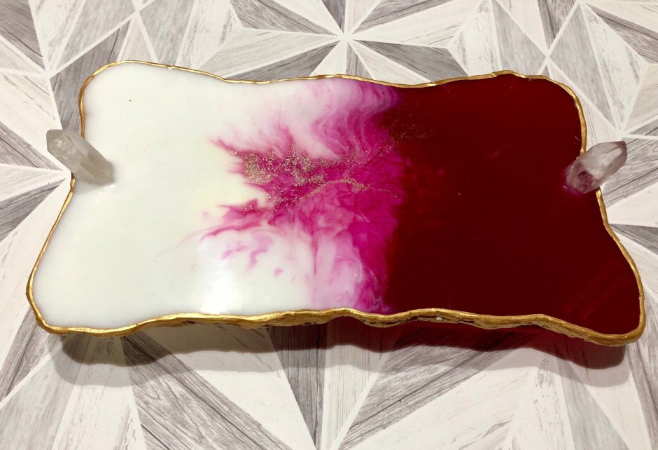 Черный поднос из смолы