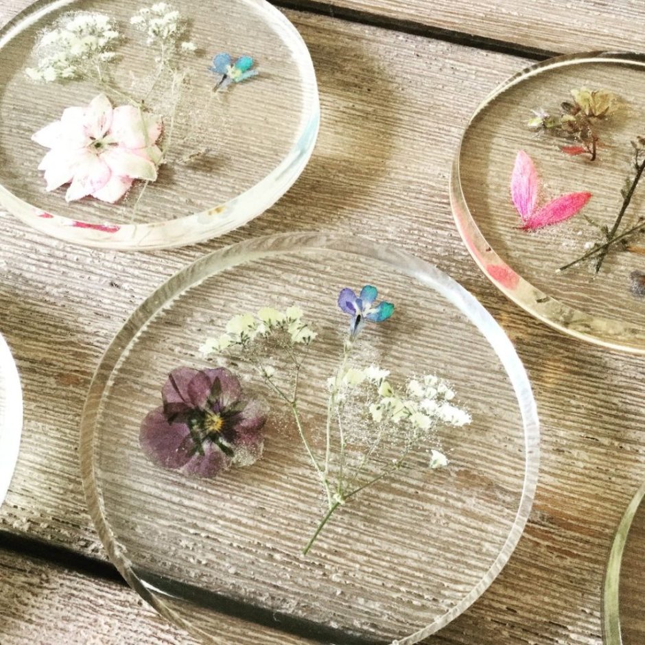 Сухоцветы в эпоксидной смоле