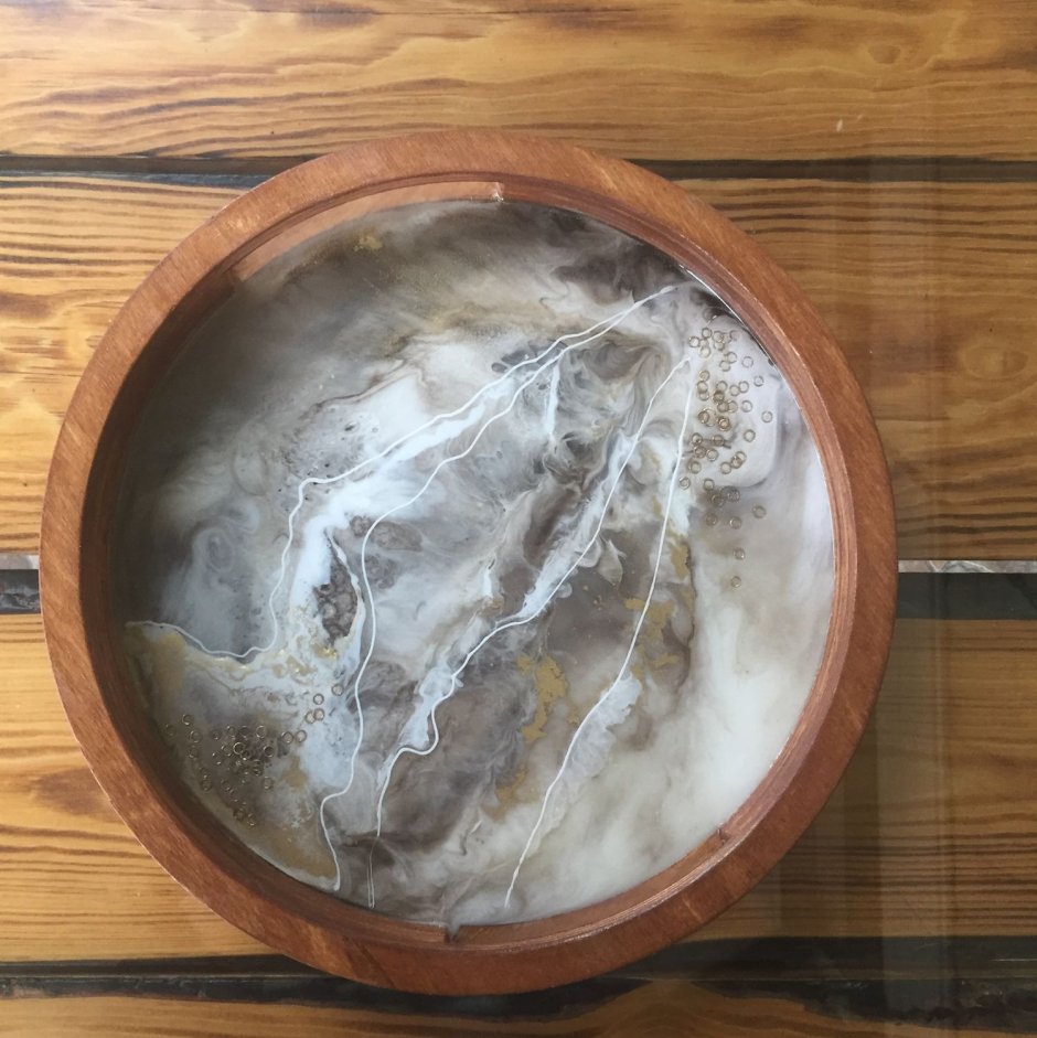 Поднос из эпоксидной смолы