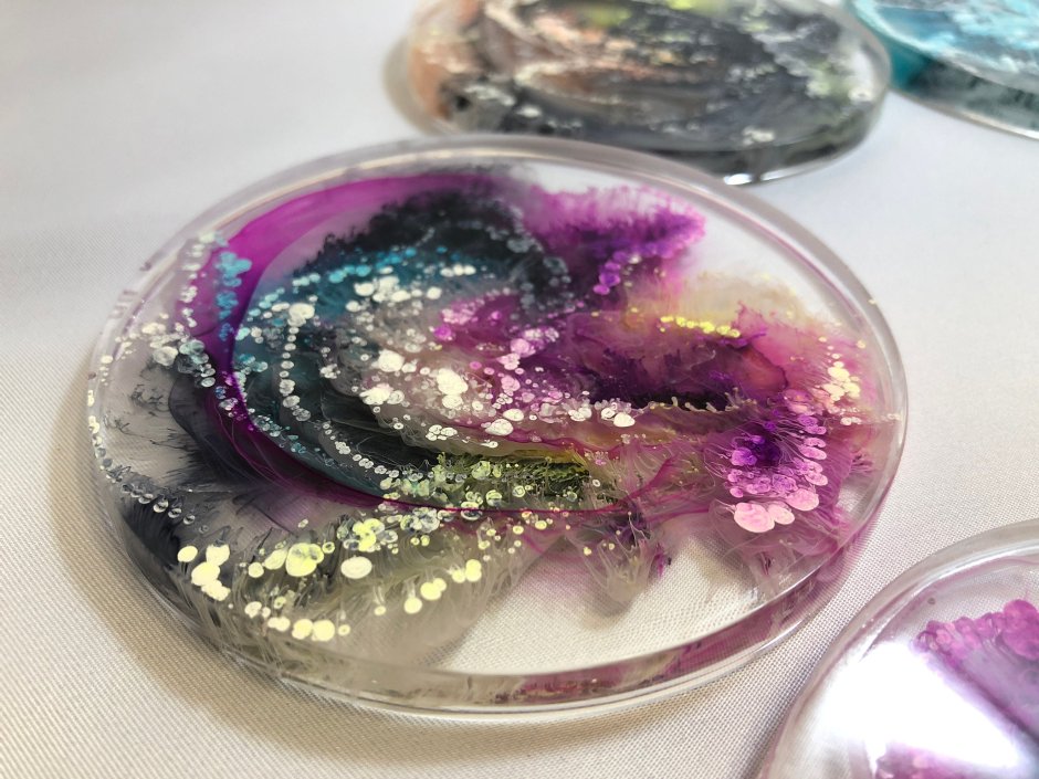 Ногти залитые эпоксидкой