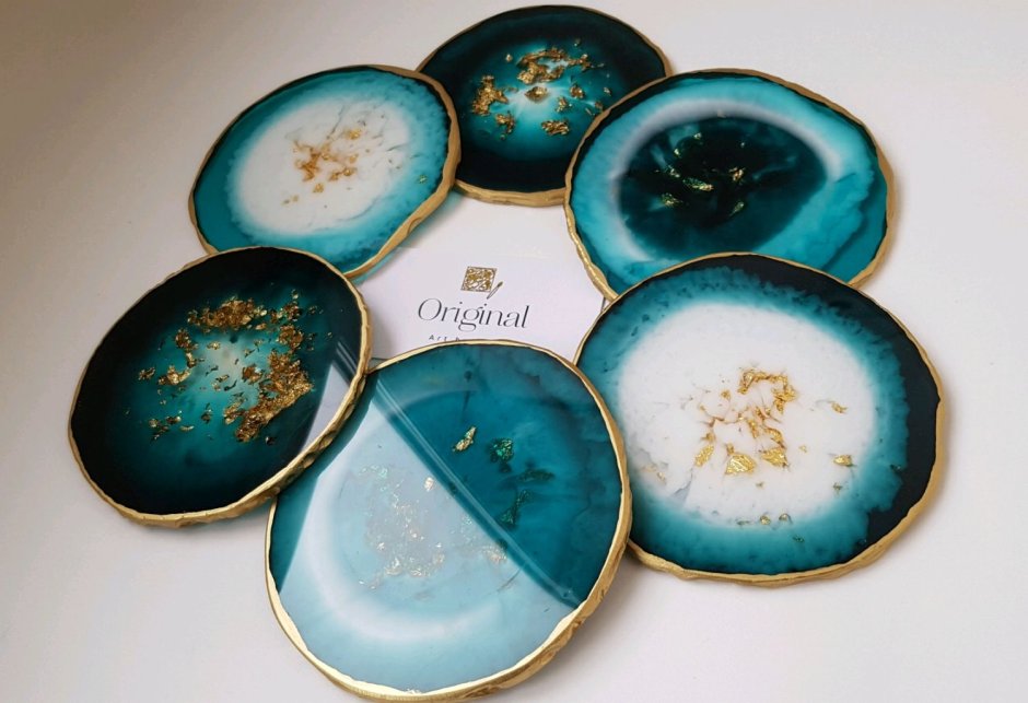 Подстаканники из эпоксидной смолы